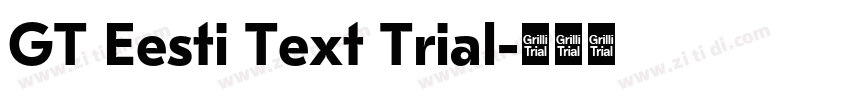 GT Eesti Text Trial字体转换